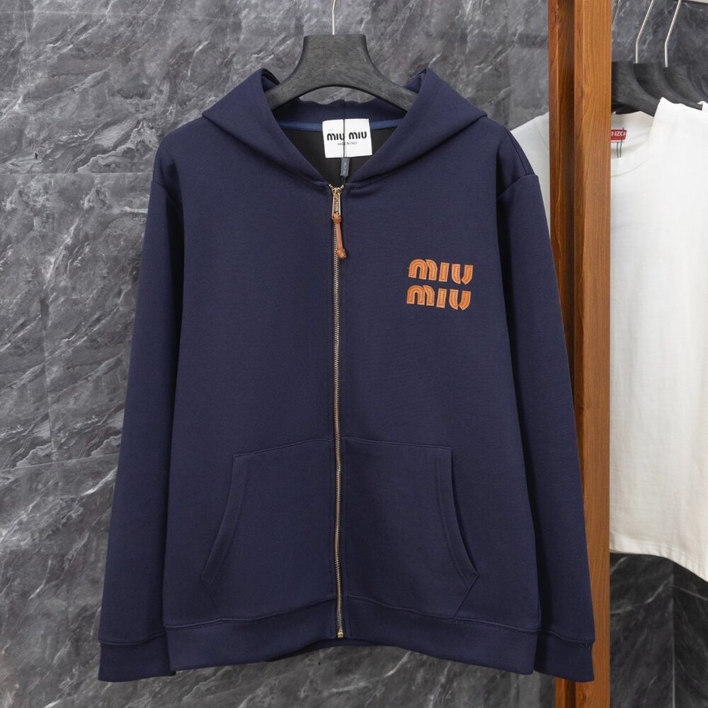 Unisex Miu Miu Size S Zip-up Cardigan/Hoodie L